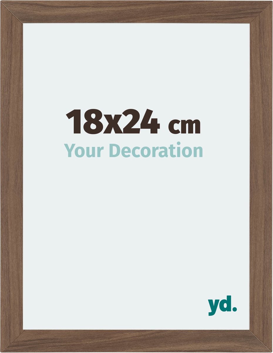 Your Decoration - Fotolijst 18x24 cm - MDF - Walnoot Donker - Mura