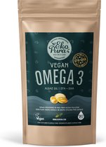 Ekopura Vegan Omega 3 Algenolie - DHA + EPA, 280mg, 90 capsules