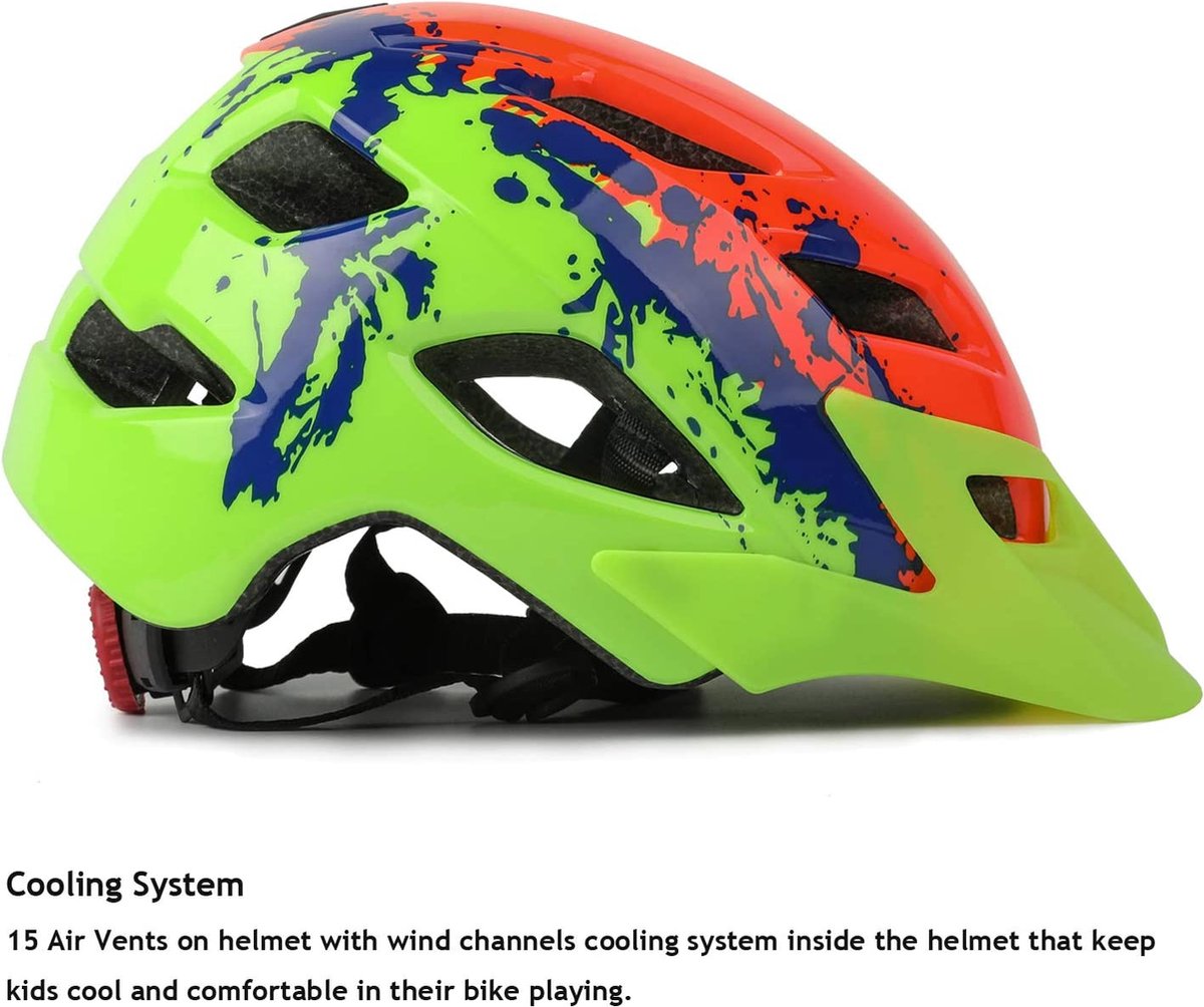 Casque Moto Ouvert Enfant ECE - Taille 57-60 Cm (3-12 Ans) - Visière, Léger 620 G, Boucle Rapide