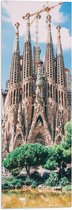 Vlag - Sagrada Familia in Barcelona, Spanje - 20x60 cm Foto op Polyester Vlag