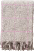 Klippan wollen plaids- warme wollen deken- Vinga pink-130x200 cm