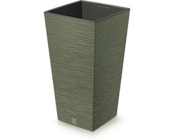 Prosperplast - Grote bloempot met inzet 19L - Greon - 24x24x45cm
