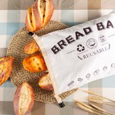 Brood tas katoen - Vershoudzak - Herbruikbaar - Brood zak - Broodmand