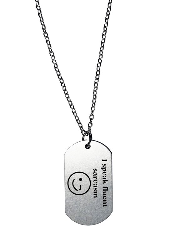 Akyol - i speak fluent sarcasm ketting - Sarcasme - sarcasm - degene die net iets te vaak sarcastisch is