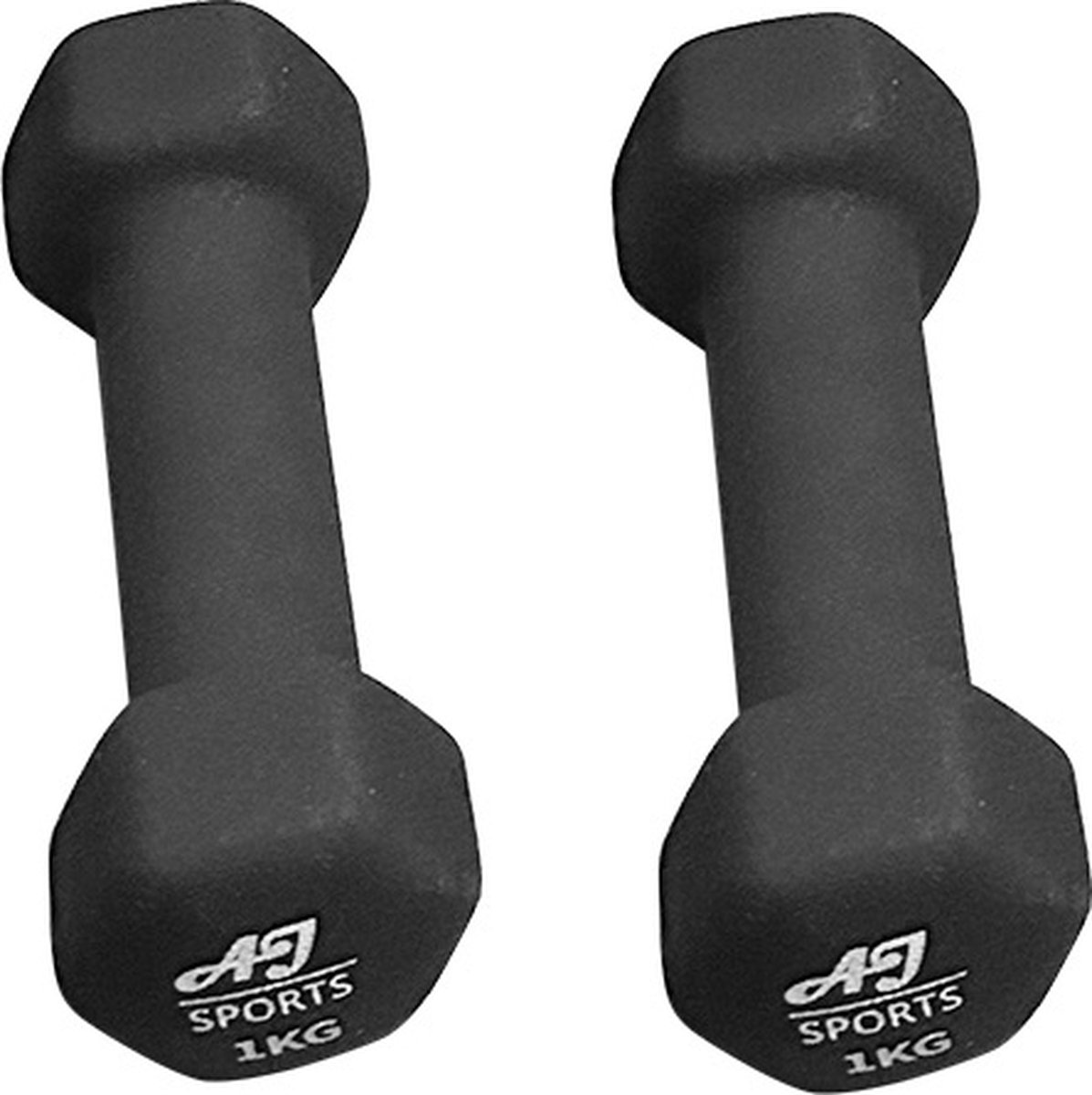 AJ-Sports Dumbells 1 kg - 2 x 1 kg dumbells - Dumbells set - Halterset - Gewichten - Fitness - Fitness gewichten - Gewichten set - Workout