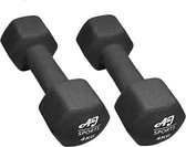 AJ-Sports Dumbells 4 kg - 2 x 4 kg dumbell - Gewichten - Dumbells set - Gewichten set - Halterset - Fitness gewichten - Krachttraining - Fitness