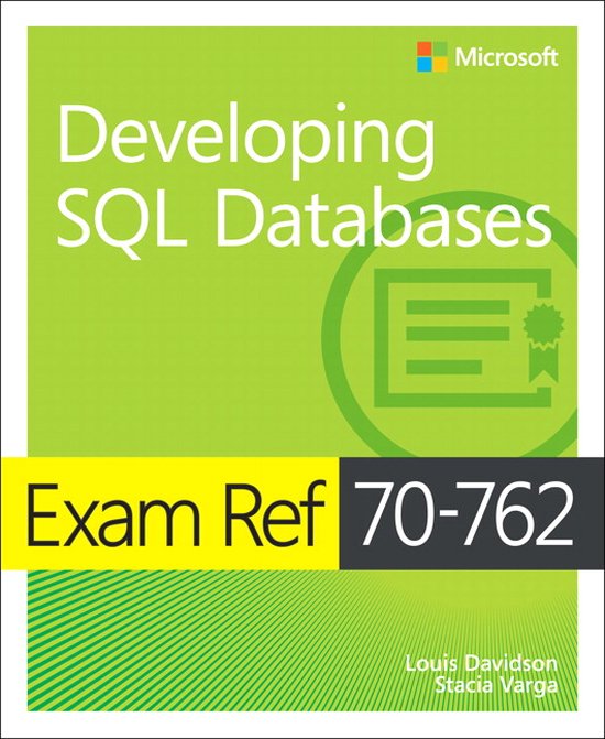 Exam Ref 70-762 Developing SQL Databases - cover