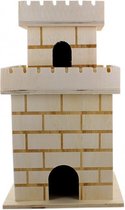 Mini kasteeltoren 11,8cm x 11,8cm x 20cm