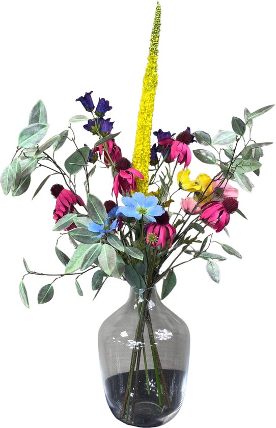 Boos Bestaan pedaal Kunstbloemen - zijden bloemen - boeket Nomi - Zijden bloemen boeket - 70-75  cm hoog -... | bol.com