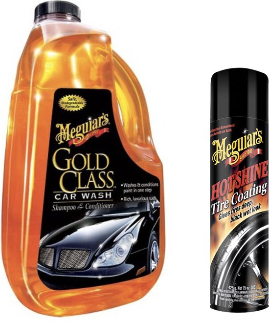 Mequiars Gold class Carwash + Hot Shine High Gloss Tire Coating