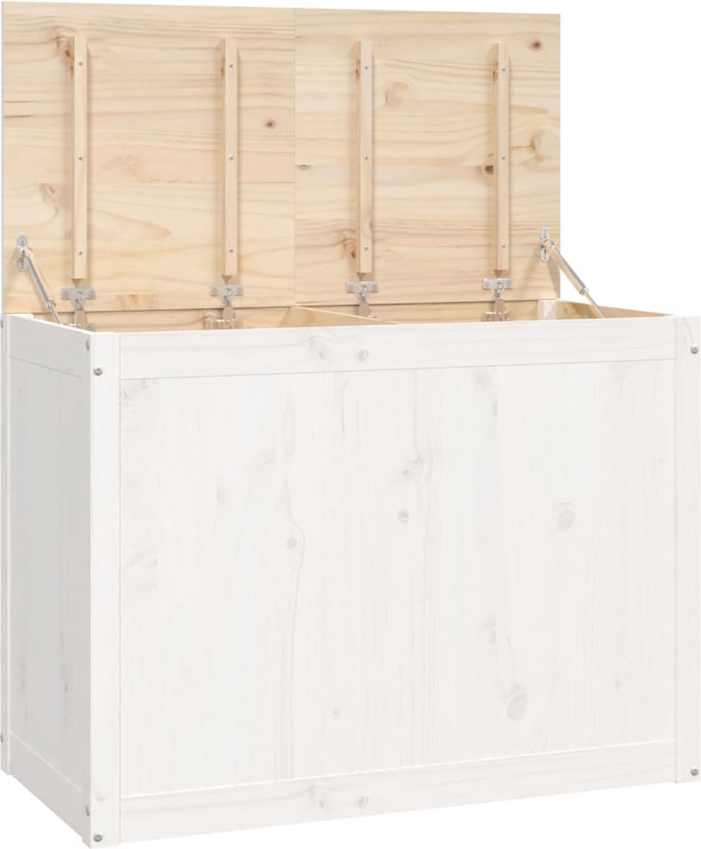 Goedkoopste vidaXL - Wasmand - 88,5x44x66 - cm - massief - grenenhout - wit