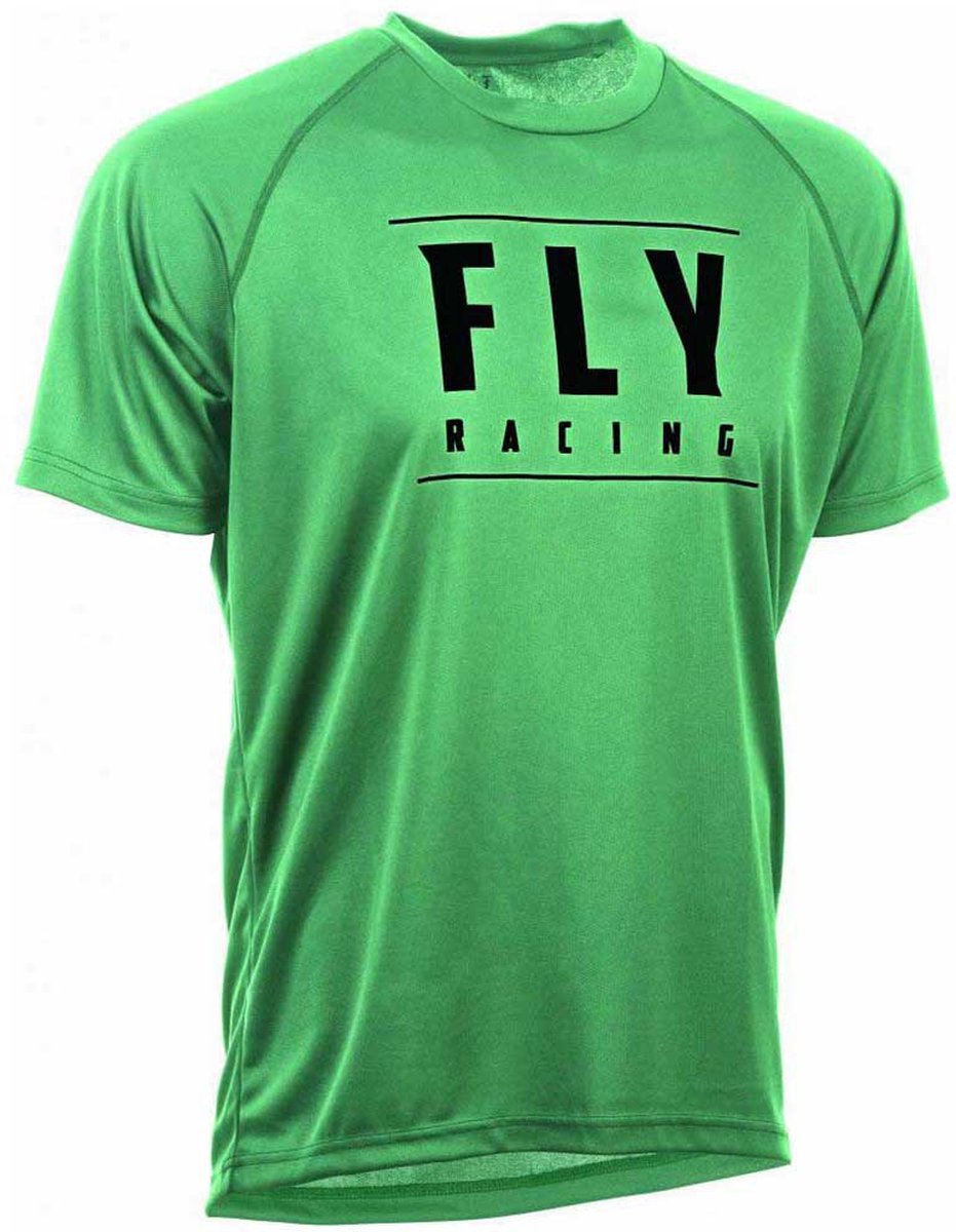 Fly Racing Action T-shirt Met Korte Mouwen Groen XL Man