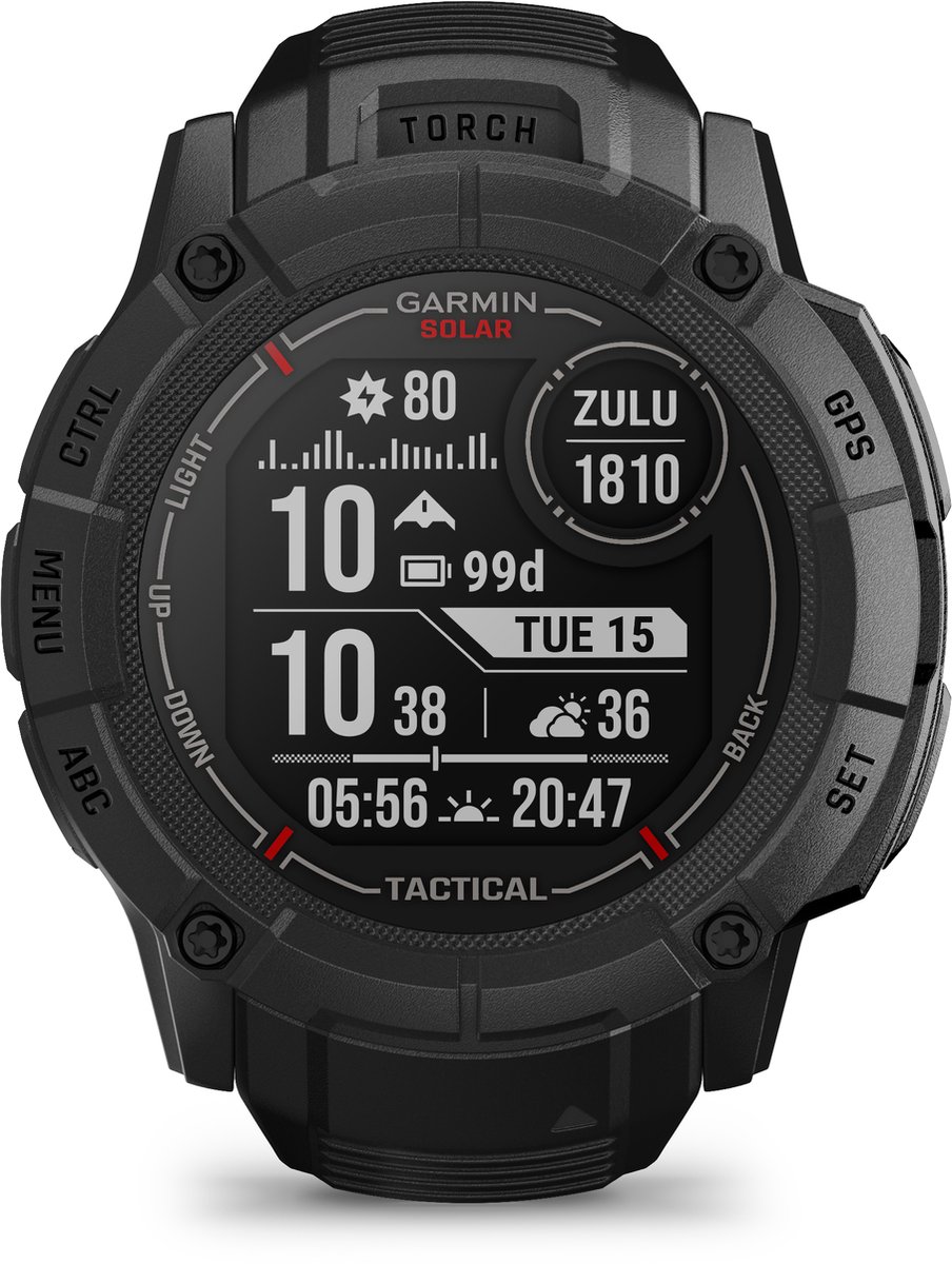 Garmin Instinct 2X Solar Tactical Edition Zwart