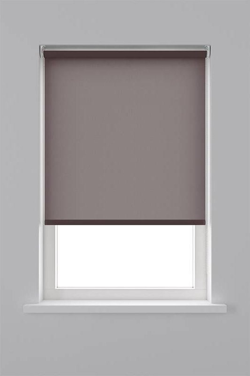 Decosol Rolgordijn Lichtdoorlatend - Bruin - Maat: 180 x 190 cm