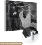 MuchoWow® Glasschilderij 80x60 cm - Schilderij acrylglas - Separation - Edvard Munch - Foto op glas - Schilderijen