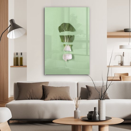 Peinture sur Verre - Légumes Tranchés - 60x90 cm - Peintures sur Verre Peintures - Photo sur Glas