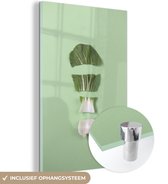MuchoWow® Glasschilderij 60x90 cm - Schilderij acrylglas - Gesneden groenten - Foto op glas - Schilderijen