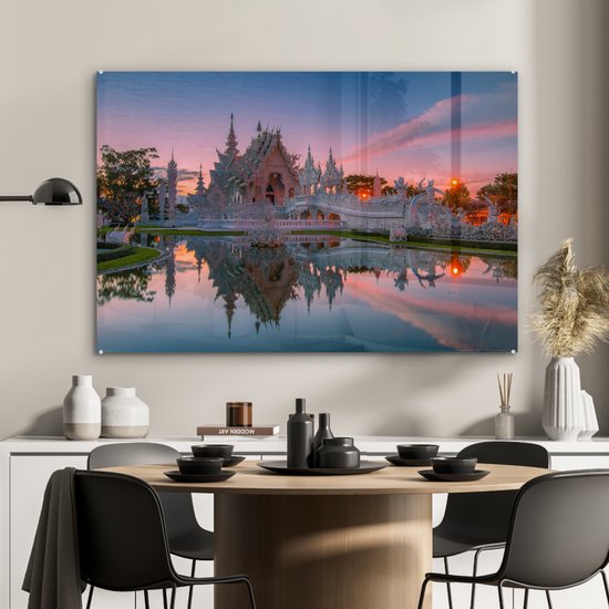 Peinture sur Verre - Temple Thaï - 120x80 cm - Peintures sur Verre Peintures - Photo sur Glas