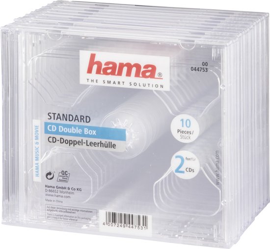 Slim Case 1 cd Transparant 10 stuks