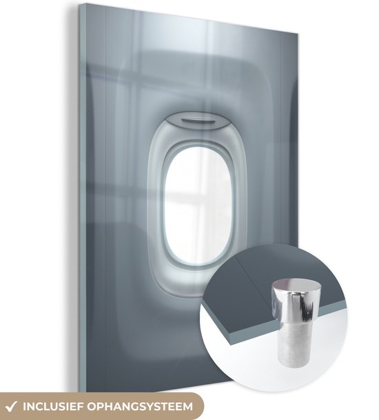 Peinture sur verre - Hublot d'avion - 60x80 cm - Peintures sur verre acrylique - Photo sur Glas