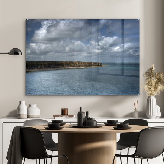 MuchoWow© Canvas Schilderij 120x80 cm Kamer Muur Decoratie Woonkamer Slaapkamer Room Decor Wall Decoration Art Painting Olieverf - Paraplu - Vrouw - Straat - Kunst