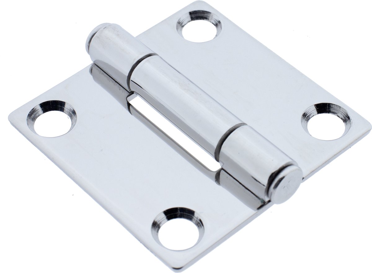 Luikscharnier - 50x50x2 - Rvs 304 - Knoop boven