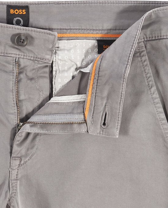 Pantaloni Chino Tapered BOSS Uomo, Colore Open Green349, Cotone Elastico, Vestibilità Moderna