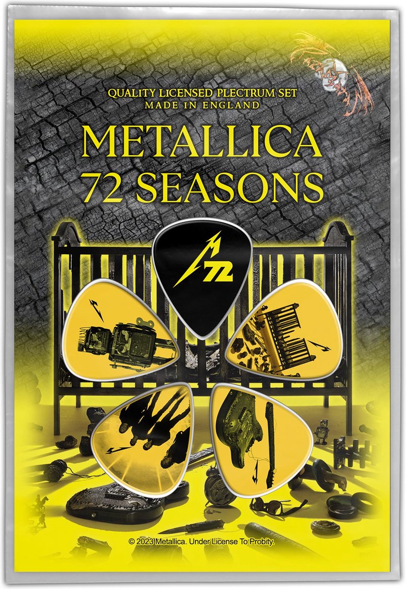 Metallica - 72 Seasons Plectrum - Set van 5 - Multicolours