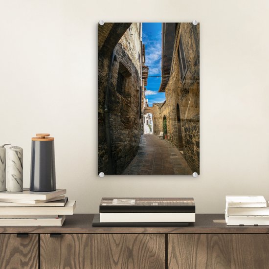La vieille ville de San Gimignano en Italie Plexiglas 20x30 cm - petit - Tirage photo sur verre (décoration murale en plexiglas)