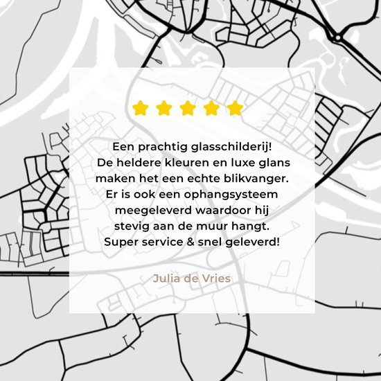 Peinture sur verre MuchoWow® 60x90 cm - Peinture acrylique sur verre - Doesburg - Nederland - Carte - Plan de ville - Zwart et Wit - Photo sur verre - Peintures