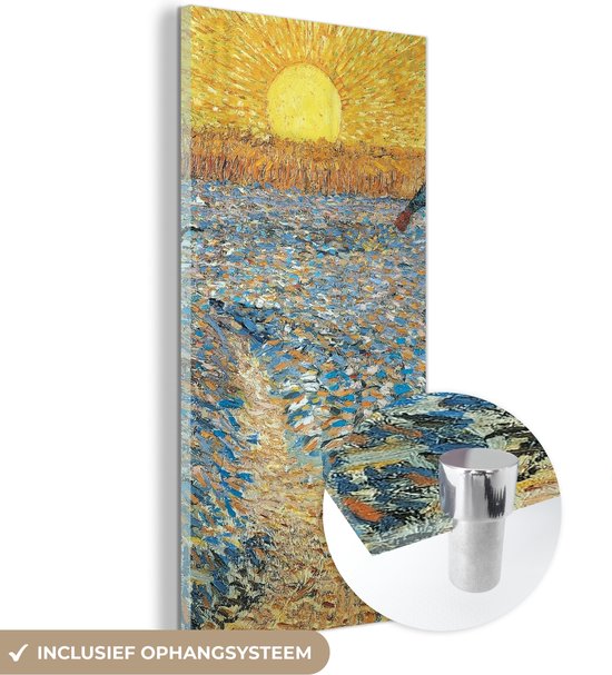MuchoWow® Peinture sur Verre - Le Semeur - Vincent van Gogh - 60x120 cm - Peintures sur Verre Acrylique - Photo sur Glas
