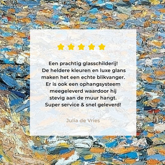 MuchoWow® Peinture sur Verre - Le Semeur - Vincent van Gogh - 80x160 cm - Peintures sur Verre Acrylique - Photo sur Glas