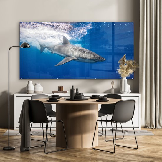 Peinture sur Verre - Requin - Mer - Water - 160x80 cm - Peintures sur Verre Peintures - Photo sur Glas