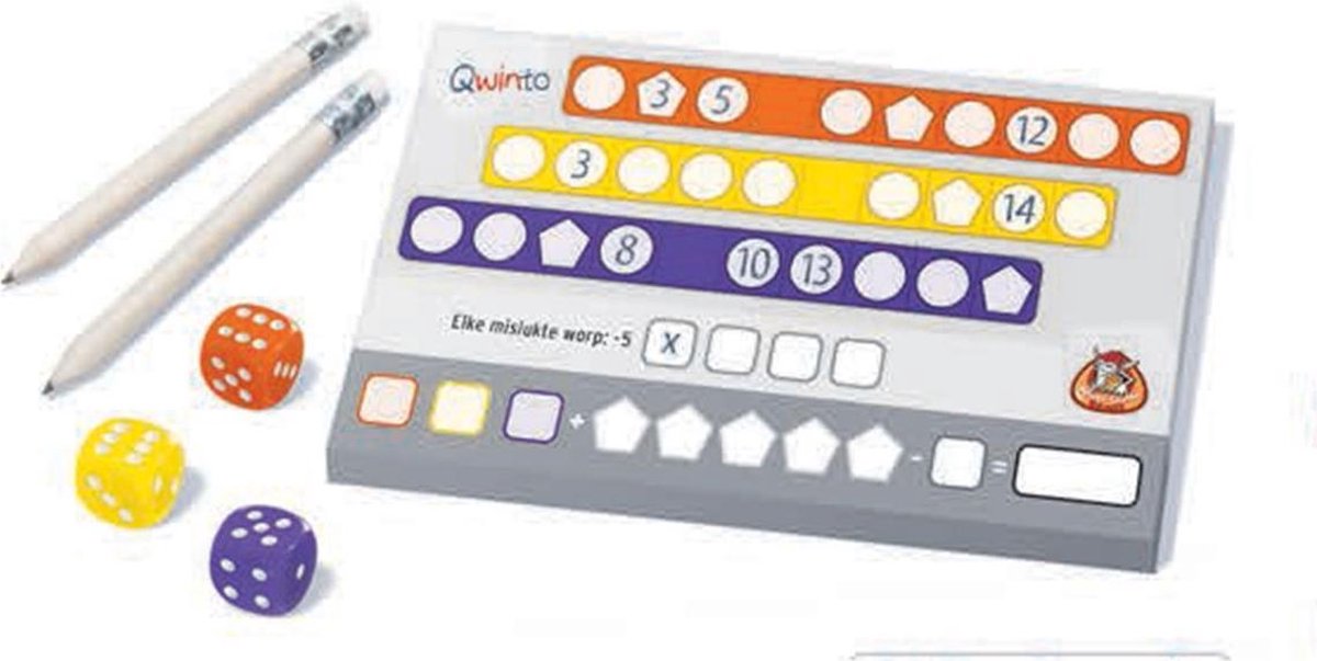 voor de hand liggend Bedankt logo Qwinto - Dobbelspel | Games | bol.com