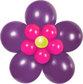 Balloon set Flower Purple/pink