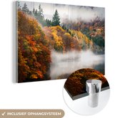 Peinture sur verre - Automne - Forêt - Feuilles - 180x120 cm - Peintures Plexiglas