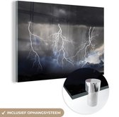 Spectacle de foudre en Glas 60x40 cm - Tirage photo sur Glas (décoration murale en plexiglas)