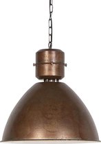 QAZQA flynn - Industriele Hanglamp - 1 lichts - Ø 500 mm - Roestbruin - Industrieel -  Woonkamer | Slaapkamer | Keuken