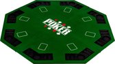 Pokermat - Pokerkleed - Poker tafelkleed - Pokertafel inklapbaar - Pokertafel - Poker top - Poker - Opvouwbaar - 120 x 120 cm - Groen