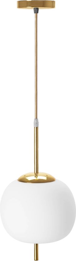 TooLight APP669-1CP Hanglamp - E27 - Ø20 cm - Wit/Goud
