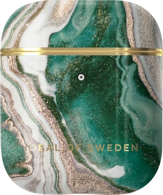 iDeal of Sweden AirPods Case Print voor 1st & 2nd Generation Golden Jade Marble