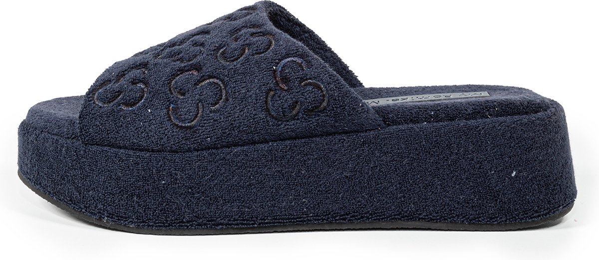 Romika Terry Plateau Slide Women BLAUW - Maat 41