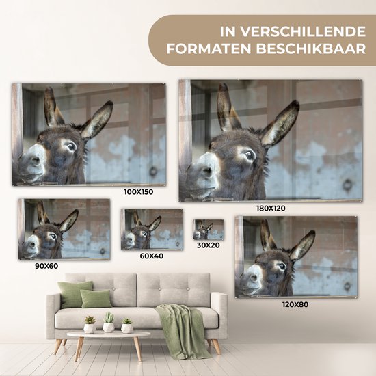 Ezel Glas 90x60 cm - Tirage photo sur Glas (décoration murale en plexiglas)