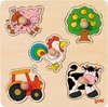 foto van Goki Houten platteland puzzel 5-delig