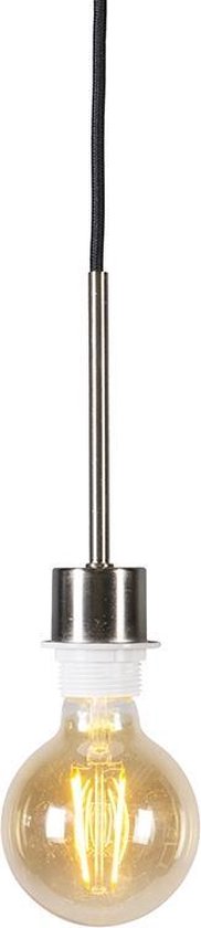QAZQA combi - Moderne Hanglamp - 1 lichts - Ø 60 mm - Zwart - Woonkamer | Slaapkamer | Keuken