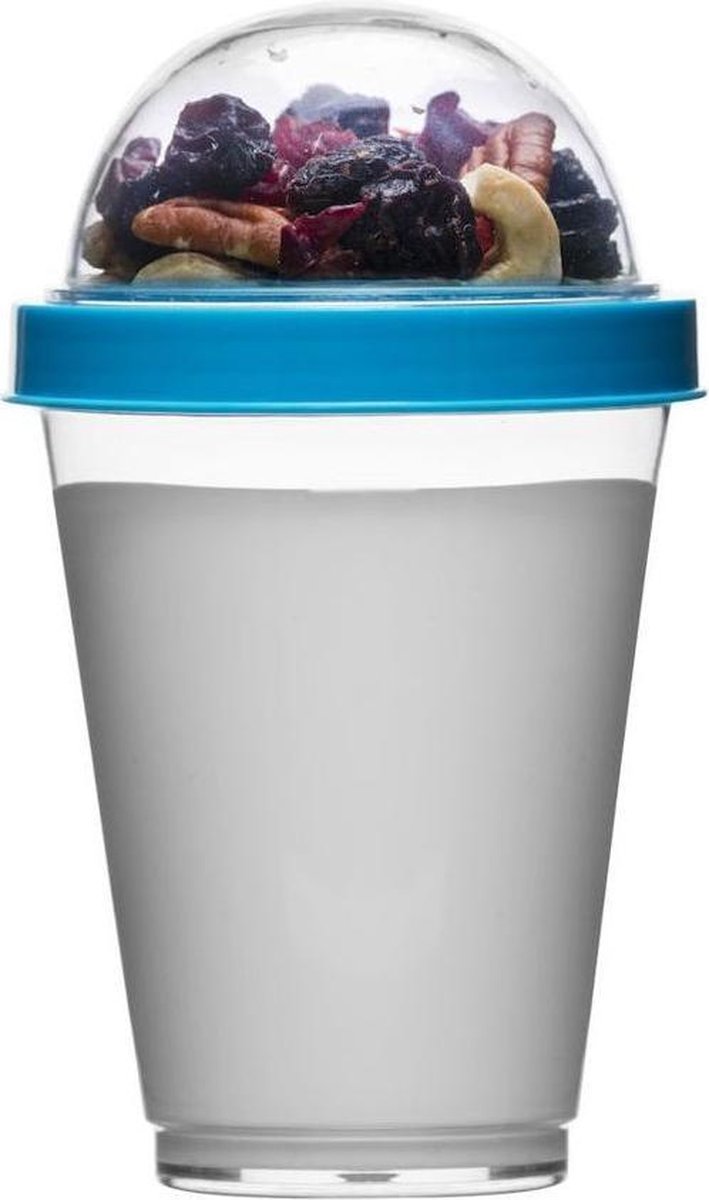 Sagaform Yoghurt meeneem beker Fresh - Kleur - Blauw
