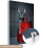 Peinture sur Verre - Chien - Drôle - Sac - 120x160 cm - Peintures sur Verre Peintures - Photo sur Glas