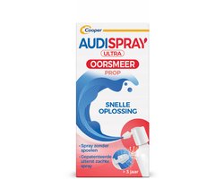 Audispray Ultra - Oorsmeer Verwijderaar - Oordruppels - Oorreiniger - Oorspuit - Oorspray - Tegen Hardnekkige Oorsmeerproppen - Alternatief Wattenstaafjes
