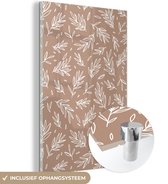 MuchoWow® Peinture sur verre - Motif - Branches - Feuilles - 80x120 cm - Peintures sur verre acrylique - Photo sur Glas