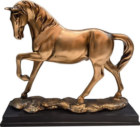 Casablanca by Gilde Casablanca sculptuur Supportaluminium/mango hout h. 24cm